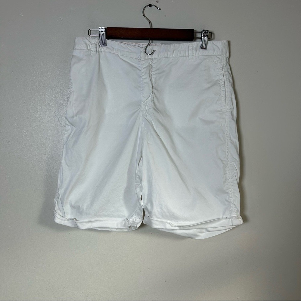 The Mitchell Project Ecru White Tailored Shorts Size 10 Designed in NYC